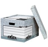 Fellowes R-Kive System Large Storage Box archivador organizador Gris 