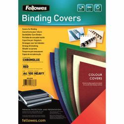 Fellowes 5378303 cubierta A4 Papel Rojo 100 pieza[s] 