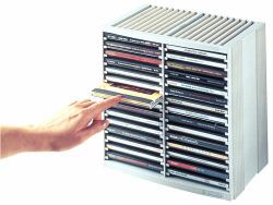 Fellowes 9823003 atril 48 discos Gris, Platino 