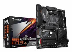 GIGABYTE B550 AORUS ELITE V2 Placa base - Procesadores AMD Ryzen 5000, VRM de 12+2 fases, hasta 4733 MHz DDR4, 1xPCIe 4.0 + 1xPCIe 3.0 M.2, LAN 2.5GbE, USB 3.2 Gen 2 