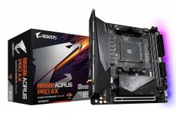 GIGABYTE B550I AORUS PRO AX Placa base - Procesadores AMD Ryzen 5000, VRM de 8 fases, hasta 5300 MHz DDR4, 1xPCIe 4.0 + 1xPCIe 3.0 M.2, Wi-Fi 6E, LAN 2.5GbE, USB 3.2 Gen 2 