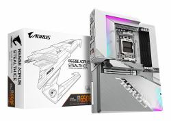 GIGABYTE B650E AORUS STEALTH ICE Placa base - AMD Ryzen serie 9000, VRM de 12+2+2 fases, hasta 8000 MHz DDR5 [OC], 1xPCIe 5.0 + 2xPCIe 4.0 M.2, LAN 2,5 GbE, WIFI 7, USB 3.2 Gen 2x2 