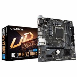 GIGABYTE H610M H V2 DDR4 Placa base - Compatible con procesadores Intel Core 14th CPUs, 6+1+1 Hybrid Digital VRM, up to 3200MHz DDR4 [OC], 1xPCIe 3.0 M.2, GbE LAN, USB 3.2 Gen 1 