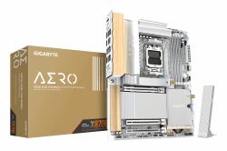 GIGABYTE X870E AERO X3D WOOD Placa Base - Compatible con procesadores AMD Ryzen 9000, VRM digital de 16+2+2 fases, hasta 9000Hz DDR5 [O.C.], 2xPCIe 5.0 + 2xPCIe 4.0, Wi-Fi 7, LAN 5GbE, USB 4 