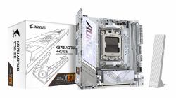GIGABYTE X870I AORUS PRO ICE Placa base - Compatible con procesadores AMD Ryzen serie 9000, VRM de 8+2+1 fases, hasta 8400 MHz DDR5 [OC], 1xPCIe 5.0 M.2 + 1xPCIe 4.0 M.2, WI-FI 7, LAN 2,5 GbE, USB 4 