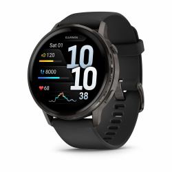 Garmin Venu 4 3,56 cm [1.4"] AMOLED 45 mm Digital 454 x 454 Pixeles Pantalla táctil Negro Wifi GPS [satélite] 