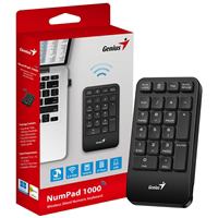 Genius Computer Technology Genius NumPad 1000 2.4GHz Wireless Numeric Keypad Portable Numberpad with Palm Rest