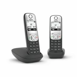 Gigaset A690A Duo Teléfono DECT/analógico Identificador de llamadas Negro  - versión extranjera