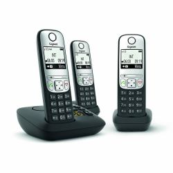 Gigaset A690A Teléfono DECT/analógico Identificador de llamadas Negro  - Versión UK