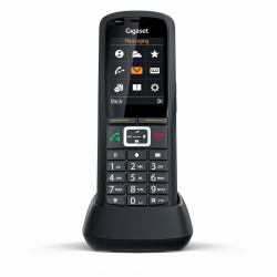 Gigaset R700H PRO Teléfono DECT Identificador de llamadas Negro  - Versión UK