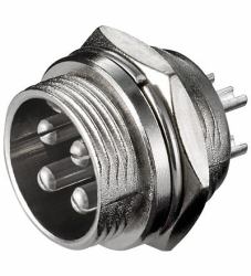 Goobay ME 4 XLR M Acero inoxidable 