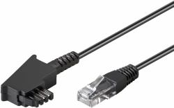 Goobay 51236 cable telefónico 15 m Negro 