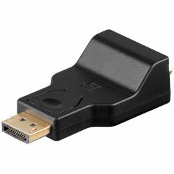 Goobay 63489 cambiador de género para cable DisplayPort VGA Negro 
