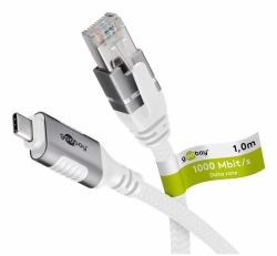 Goobay 74165 cable de red Blanco 1 m Cat6 F/UTP [FTP] 