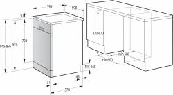 Gorenje GS620C10S Independiente 14 cubiertos 