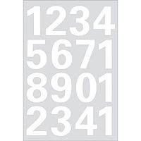 HERMA Numbers 25mm 0-9 weatherproof film white 1 sheet símbolo autoadhesivo 