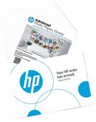 HP Advanced Photo Paper, Glossy, 65 lb, 5 x 5 in. [127 x 127 mm], 20 sheets 
