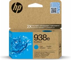 HP Cartucho de Tinta Original 938e EvoMore cian 