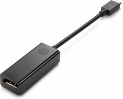 HP USB-C to DP Adapter Adaptador gráfico USB Negro 