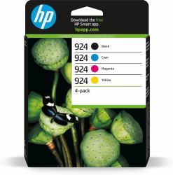 HP Paquete de 4 Cartuchos de Tinta Original 924 CMYK 