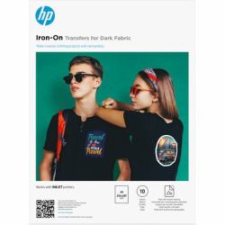 HP Iron-On Transfers para tejido oscuro, A4 [210 x 297 mm], 10 hojas 