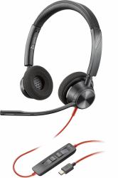 HP Blackwire 3320 Stereo - Microsoft Teams Certified - USB-C Headset +USB-C/A Adapter - Warranty: 12M