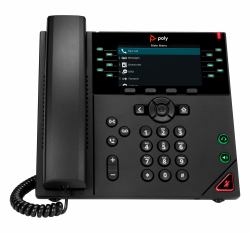 HP Poly Teléfono IP Poly VVX 450 de 12 líneas y habilitado para alimentación a través de Ethernet [PoE] 