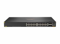 HPE Aruba Networking Aruba 6300F 24-port 1GbE Class 4 PoE & 4-port SFP56 Gestionado L3 Gigabit Ethernet [10/100/1000] Energía sobre Ethernet [PoE] 1U Gris 
