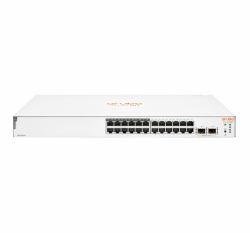 HPE Aruba Networking Aruba Instant On 1830 24G 12p Class4 PoE 2SFP 195W Gestionado L2 Gigabit Ethernet [10/100/1000] Energía sobre Ethernet [PoE] 1U 