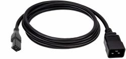 HPE SDG300 - C20 250V 16Amp Black 1m Jumper Cord 