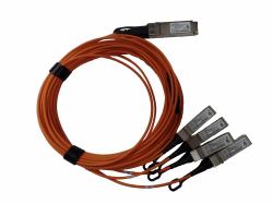 HPE 40GbE QSFP+ to 4x10GbE SFP+ 5m Active Optical Cable 