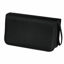 Hama CD Wallet Nylon 80, black 80 discos Negro 