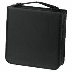 Hama CD Wallet Nylon 208, black 208 discos Negro 