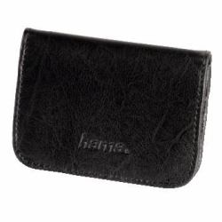 Hama Memory Card Case funda para tarjeta de memoria 4 tarjetas Polipiel Negro 