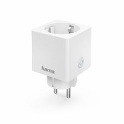 Hama | Enchufe con Wi-Fi [3 unidades, enchufe inteligente sin hub, enchufe WiFi para control de voz y aplicaciones, para cine en casa, lámpara de pie, ventilador, 3680 W, 16 A], color blanco 