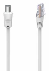 Hama 00205032 cable coaxial 2,5 m RJ-45 Blanco 