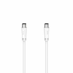 Hama 00205049 cable coaxial 10 m Blanco 