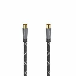 Hama 00205070 cable coaxial 1,5 m Negro, Gris 