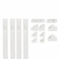 Hama 00221017 organizador de cables Universal Panel guíacables Blanco 4 pieza[s] 