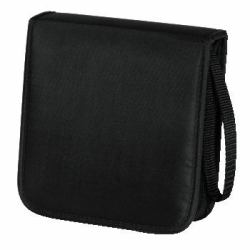 Hama CD Wallet Nylon 20, black 20 discos Negro 