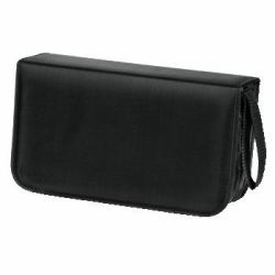 Hama CD Wallet Nylon 120, black 120 discos Negro 