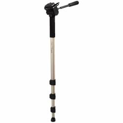 Hama | Monópode Star 78, con cabezal inclinable, con pie de goma flexible, rosca 6.4mm, Color Beige 