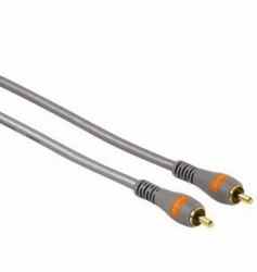 Hama 3m RCA cable de vídeo compuesto Plata 