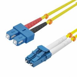 helos LWL OS2 Patchkabel Duplex LSZH 3,0mm LC/SC gelb 0,5m