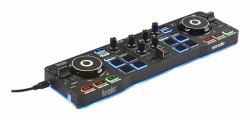 Hercules Starlight Mesa de mezclas con opción de realizar scratch conectando un CDJ 2 canales Negro 