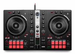 Hercules INPULSE 300 MK2 Controladora con opción de realizar scratch utilizando discos de vinilo Negro, Rojo 