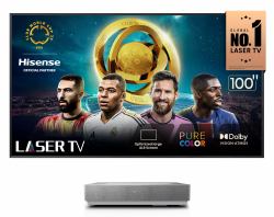 Hisense 100L5HTUKD proyector de TV 2700 lúmenes ANSI 4K [4096x2400] Gris, Plata 