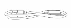 Honeywell 32-2025-01 cable paralelo Negro 