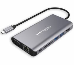 Hypertec ProDock HYP-USBCPD-L2 base para portátil y replicador de puertos Alámbrico USB 3.2 Gen 1 [3.1 Gen 1] Type-C Plata 