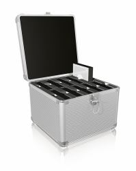 ICY BOX IB-AC628 Maleta Metal, Plástico Plata 